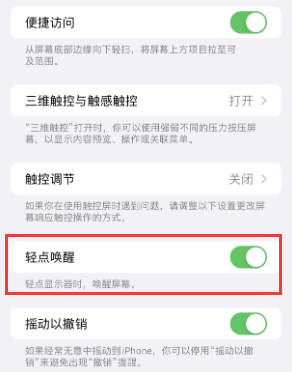 亭湖苹果授权维修站分享iPhone轻点无法唤醒怎么办