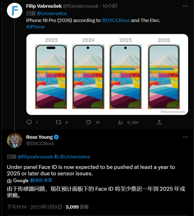 亭湖苹果手机维修分享:屏下Face ID有什么优势？iPhone何时会有屏下Face ID？ 