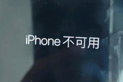 亭湖苹果服务网点分享锁屏界面显示“iPhone 不可用”如何解决 